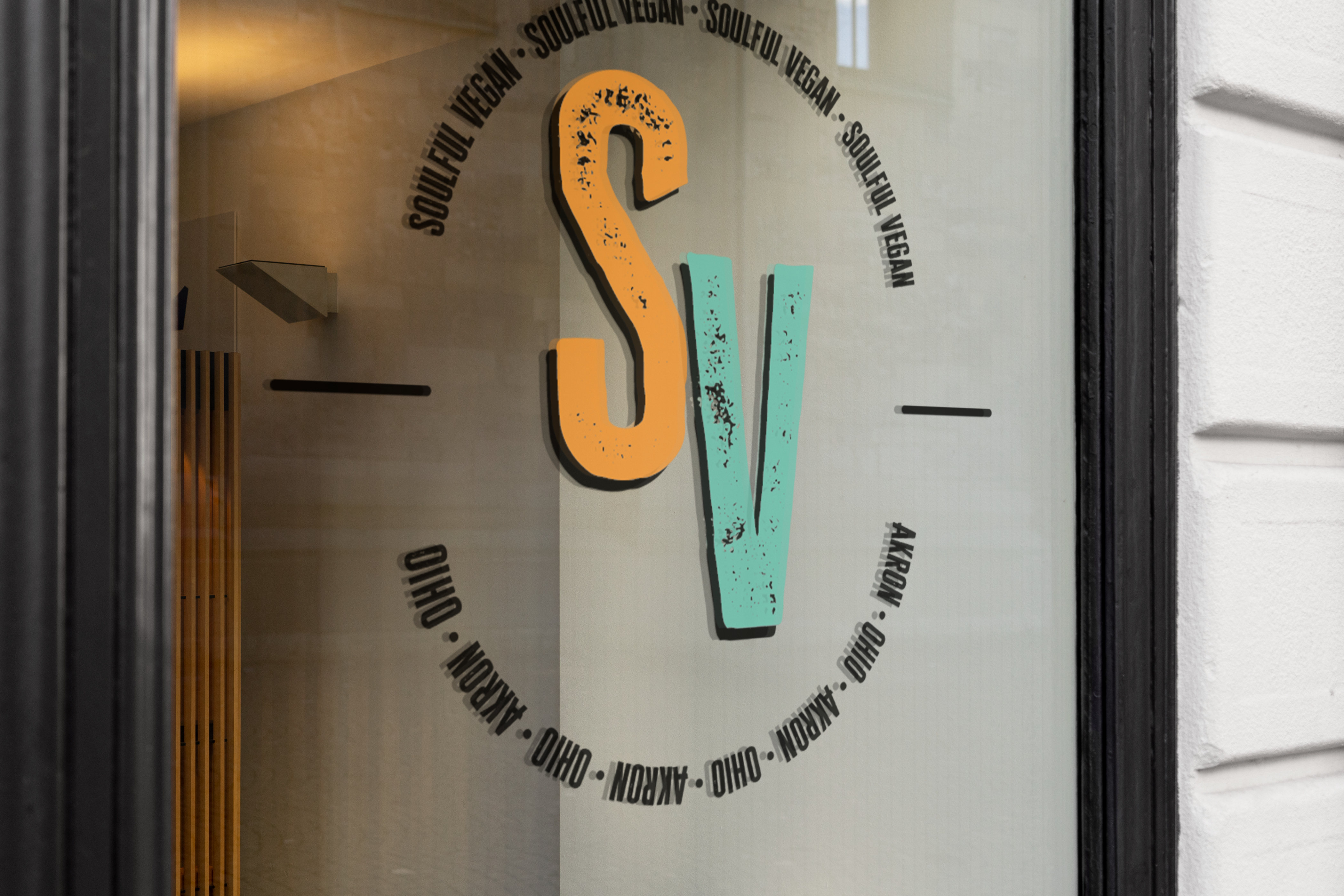 Soulful Vegan window logo